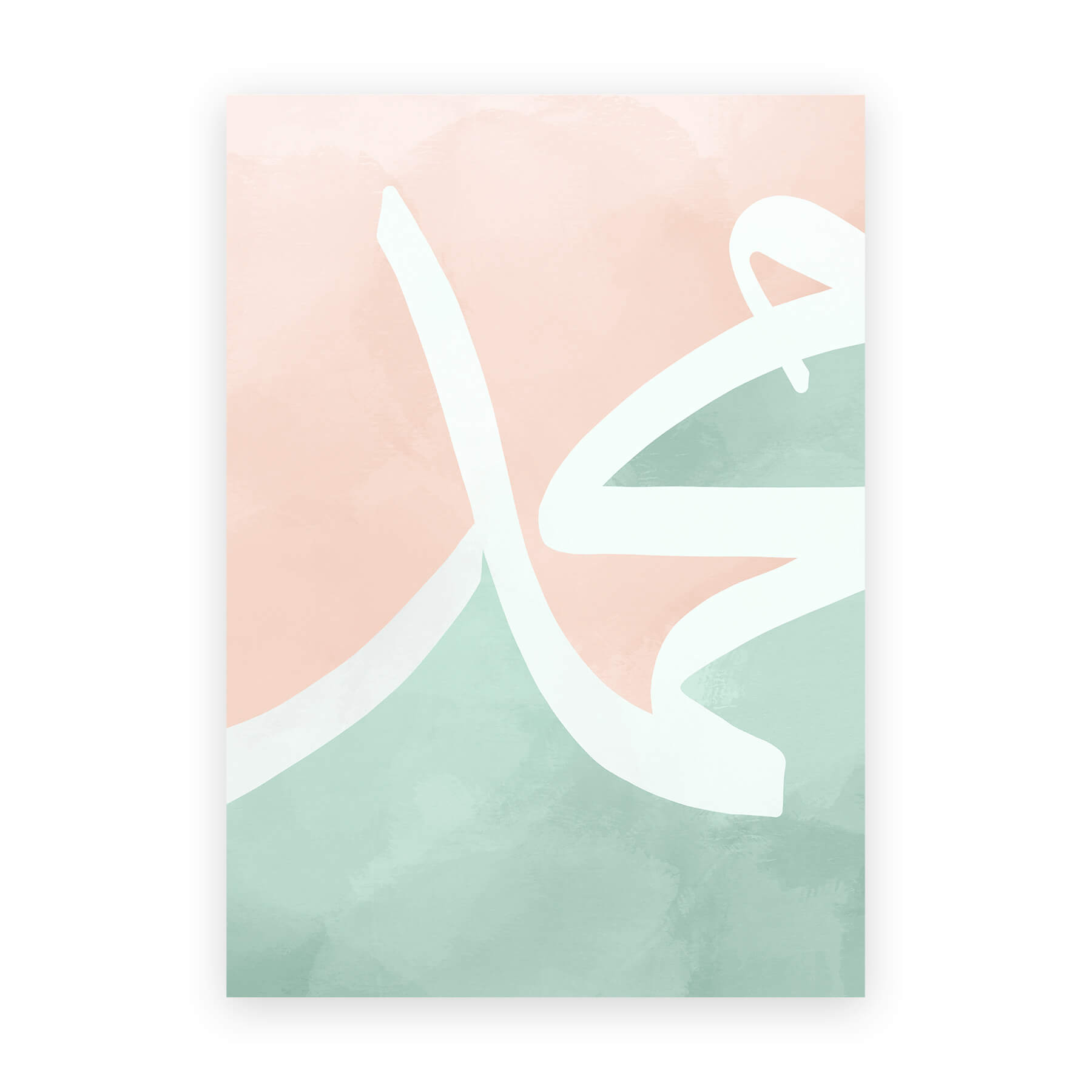 Muhammad Kalligrafie Pastellfarben Din A3 Poster Hochformat Battutabooks