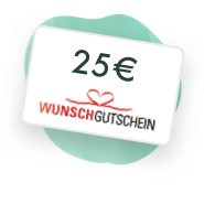 1 x 25€ Wunschgutschein