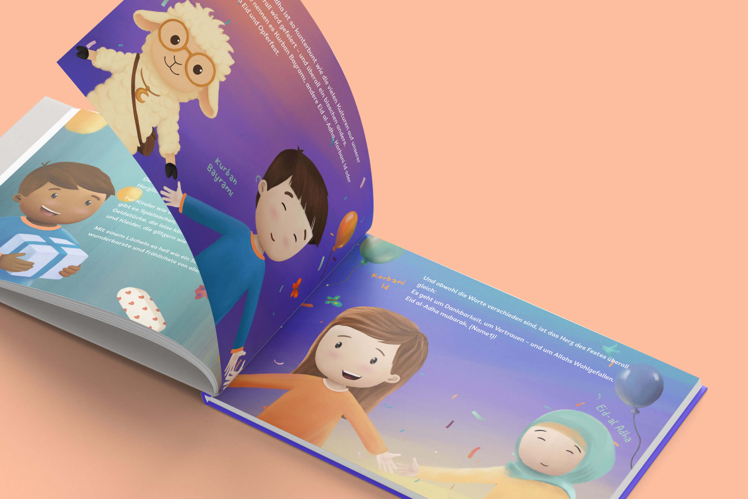 Islamisches Kinderbuch über das Bayram - dem islamischen Opferfest