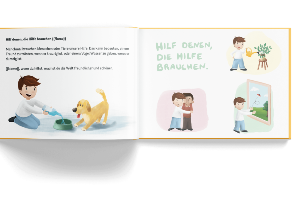 Personalisiertes Kinderbuch über Selbstliebe